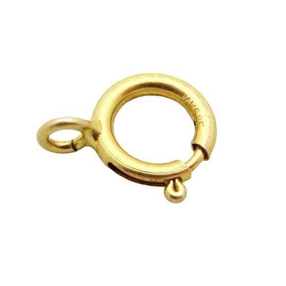 Vintage 14K Gold 6mm. Spring Ring Clasp for Bracelet or Necklace - Picture 1 of 3
